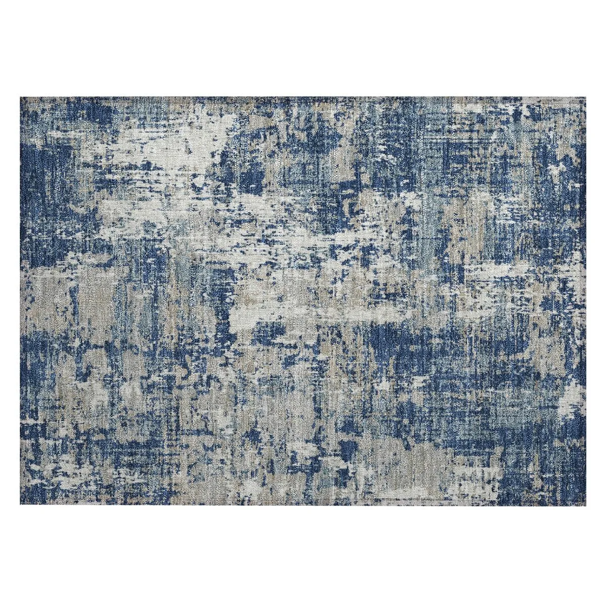 Machine Washable Indoor/ Outdoor Abstract Chantille Rug