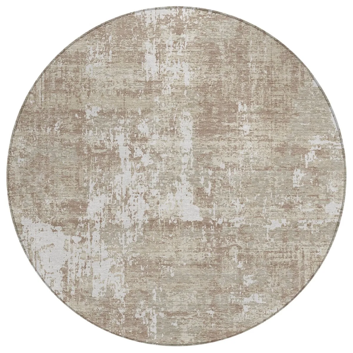 Machine Washable Indoor/ Outdoor Abstract Chantille Rug