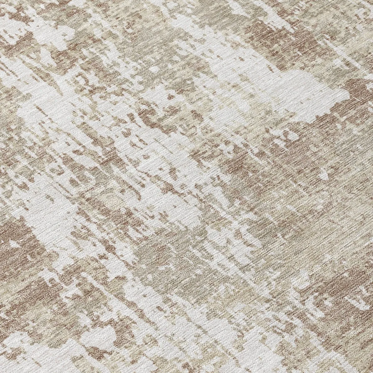 Machine Washable Indoor/ Outdoor Abstract Chantille Rug