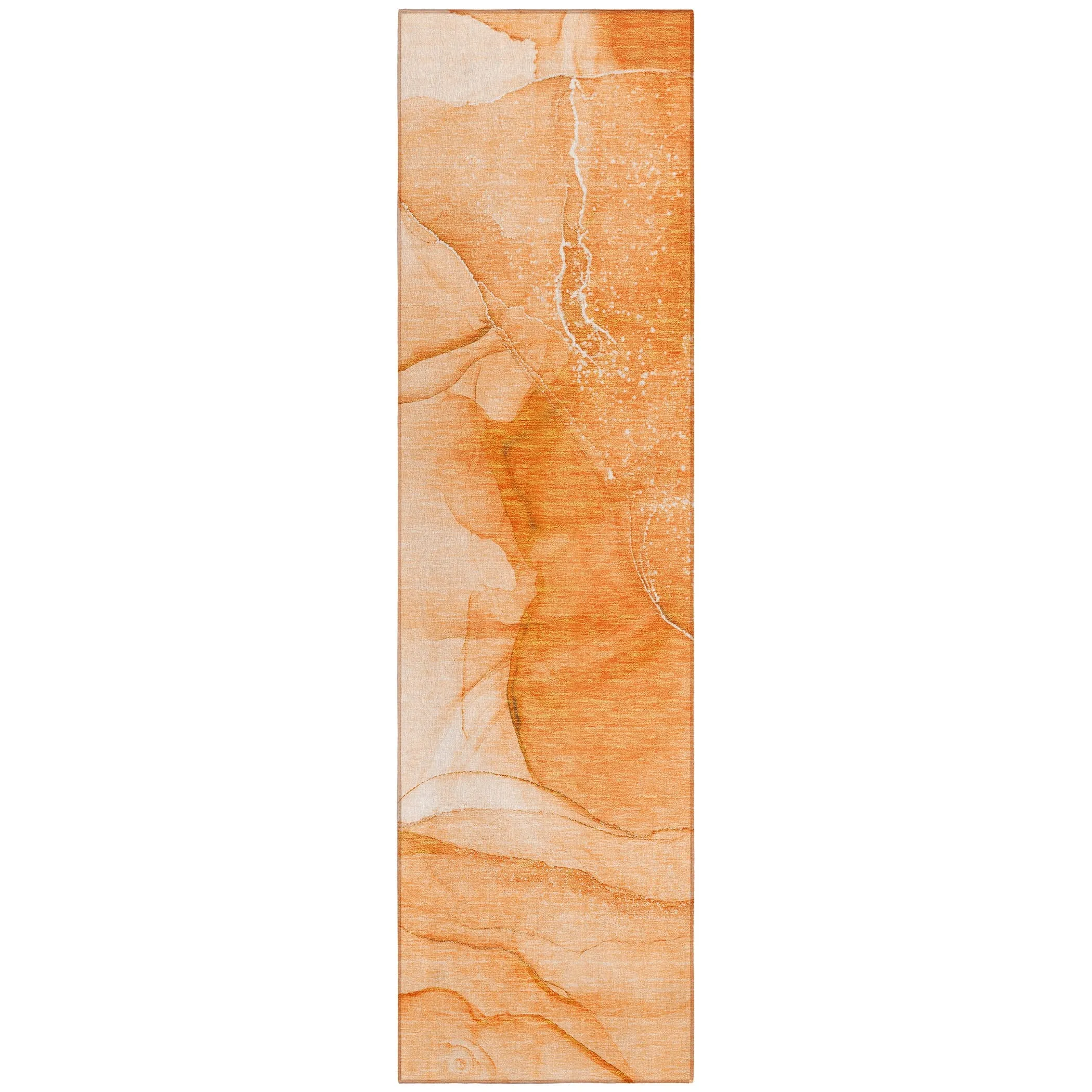 Machine Washable Indoor/ Outdoor Abstract Chantille Rug