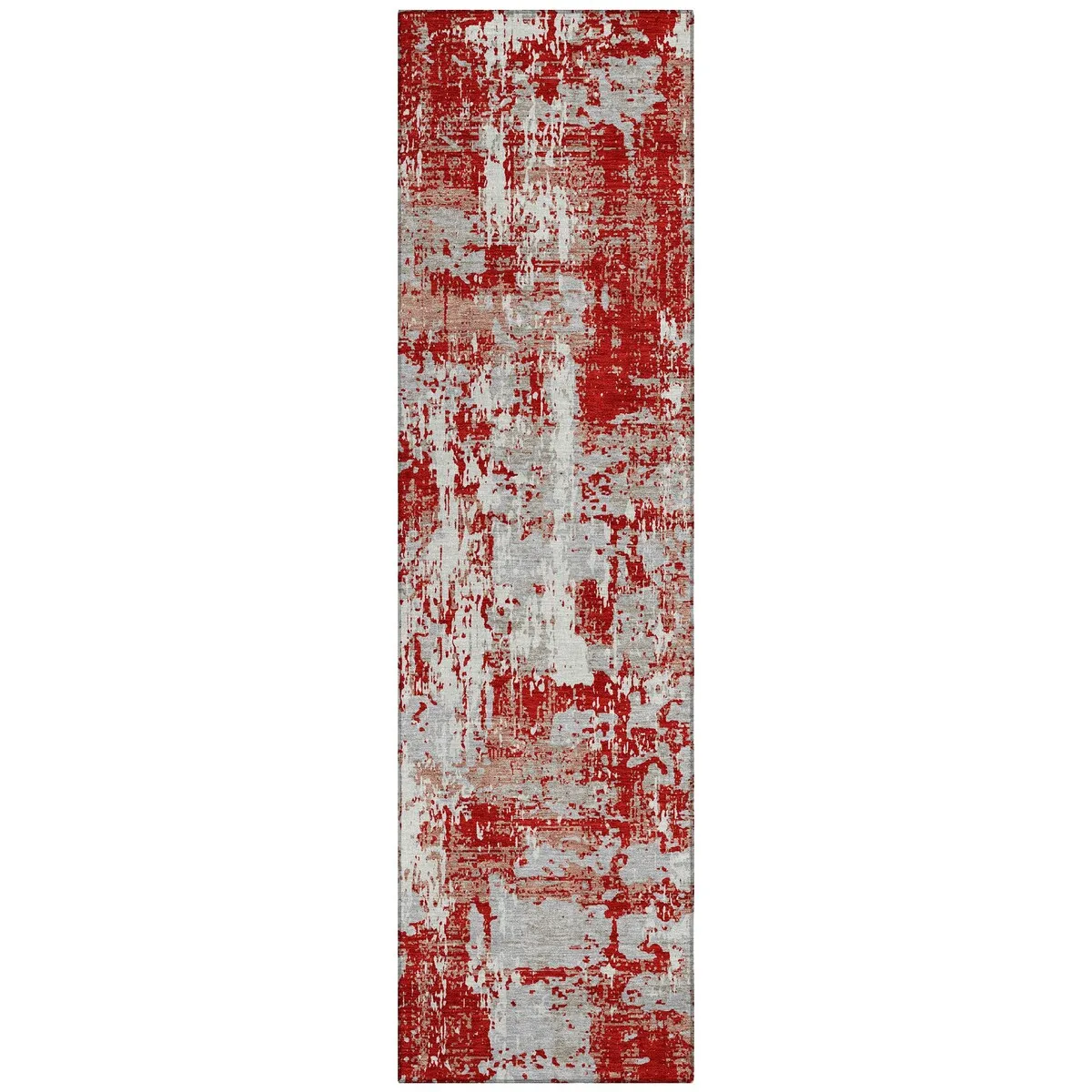 Machine Washable Indoor/ Outdoor Abstract Chantille Rug