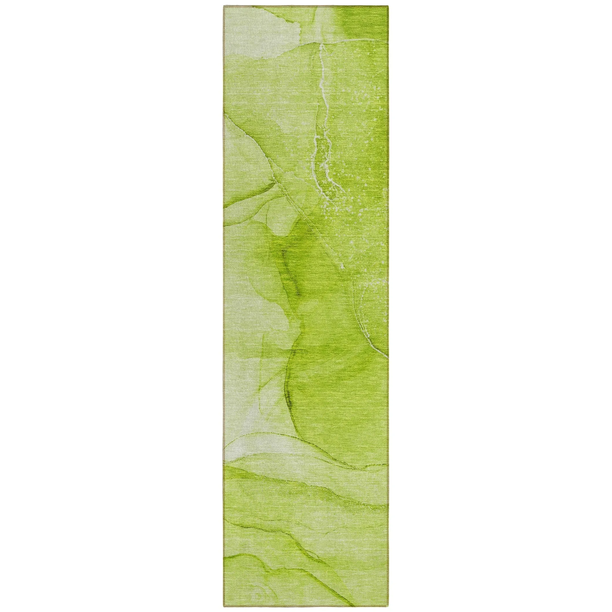 Machine Washable Indoor/ Outdoor Abstract Chantille Rug