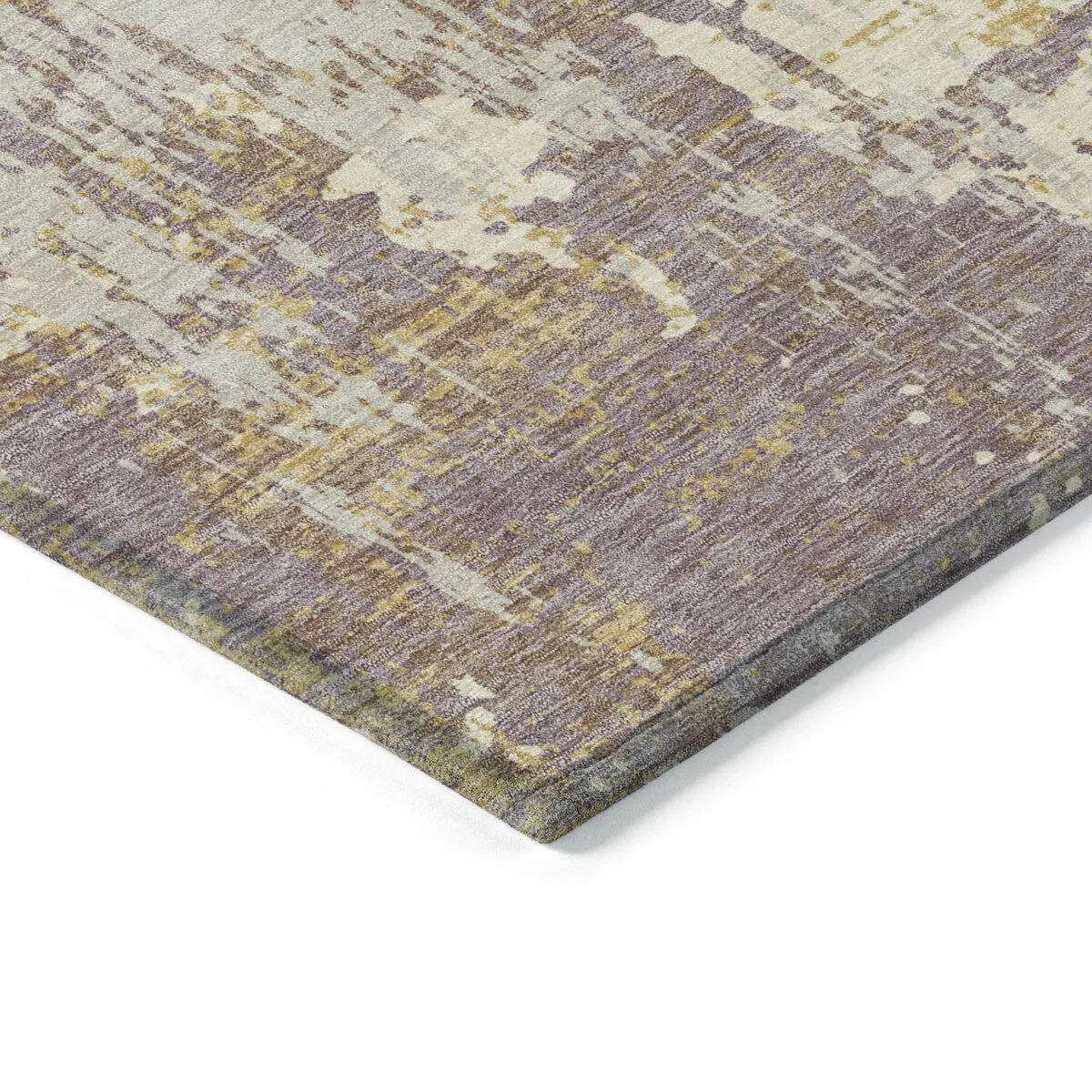 Machine Washable Indoor/ Outdoor Abstract Chantille Rug