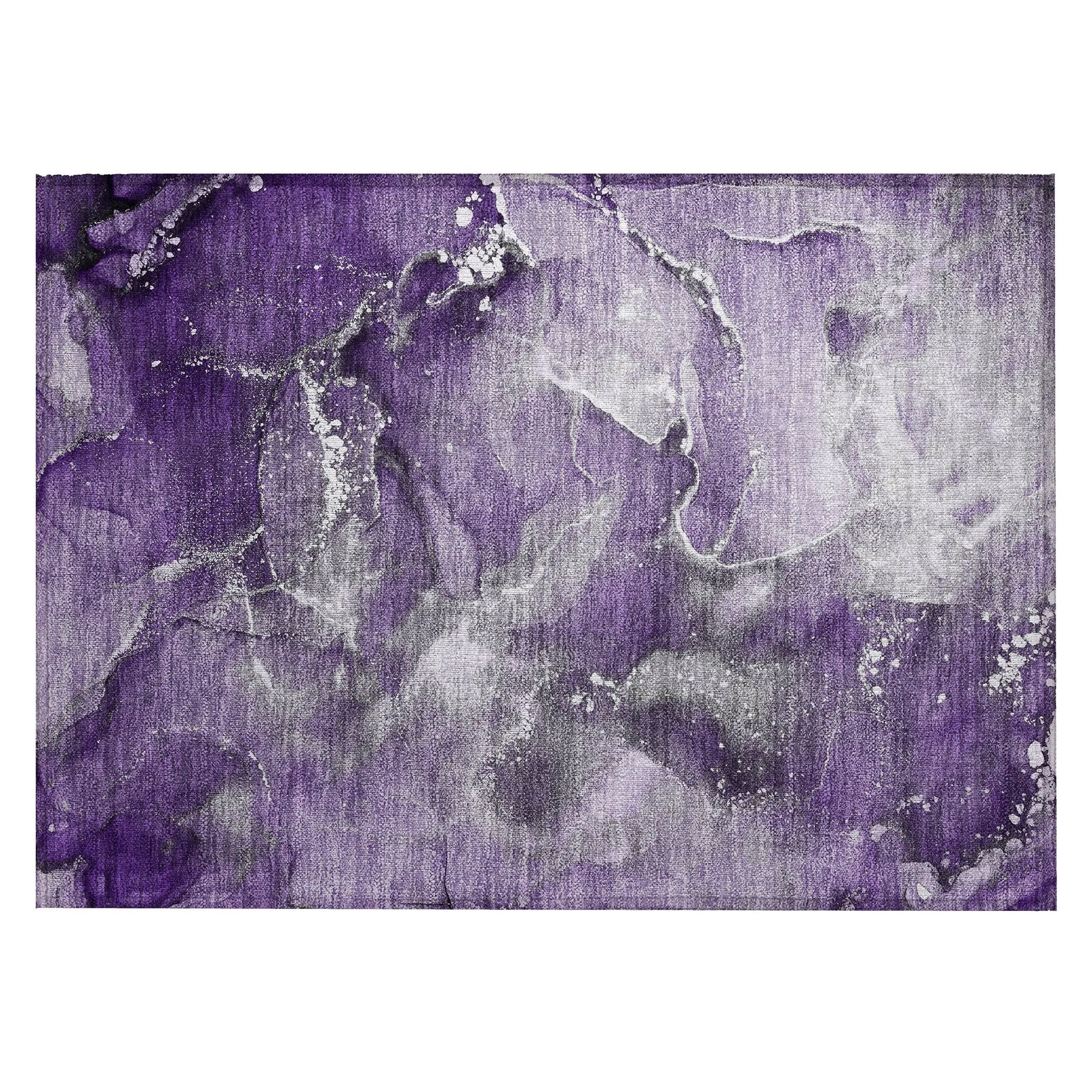 Machine Washable Indoor/ Outdoor Abstract Chantille Rug