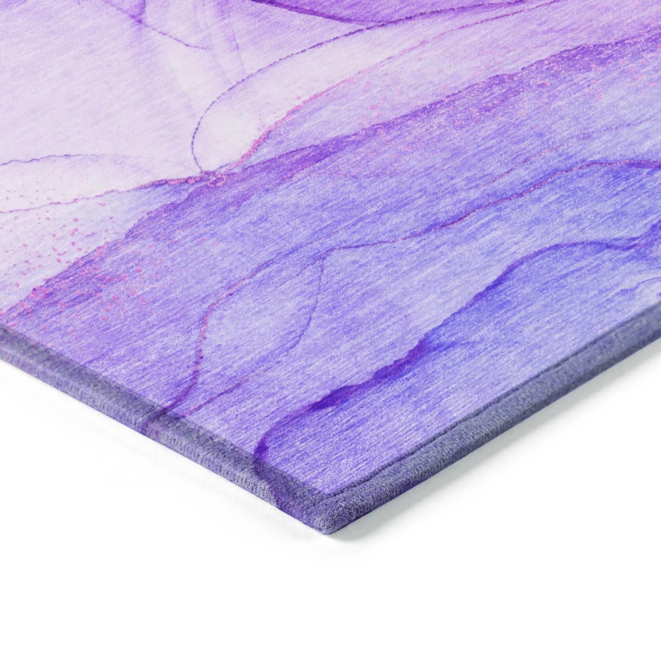 Machine Washable Indoor/ Outdoor Abstract Chantille Rug