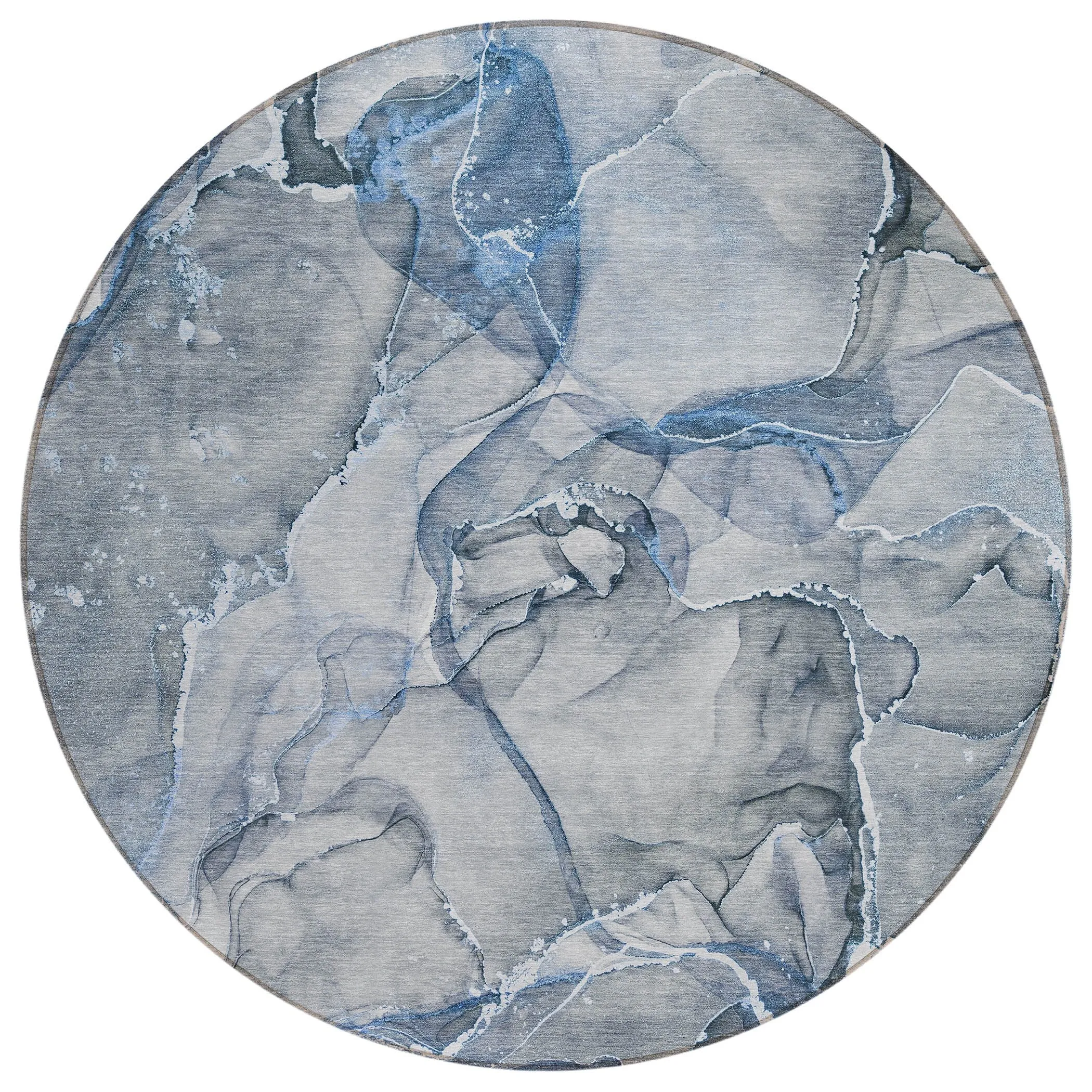 Machine Washable Indoor/ Outdoor Abstract Chantille Rug