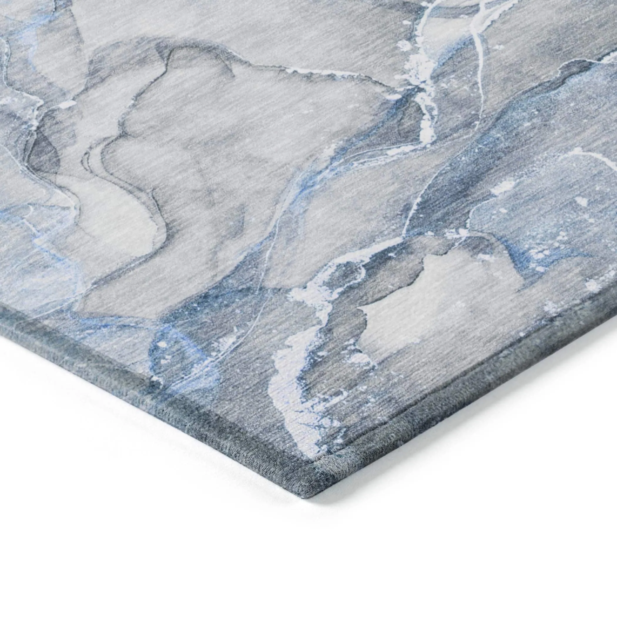 Machine Washable Indoor/ Outdoor Abstract Chantille Rug