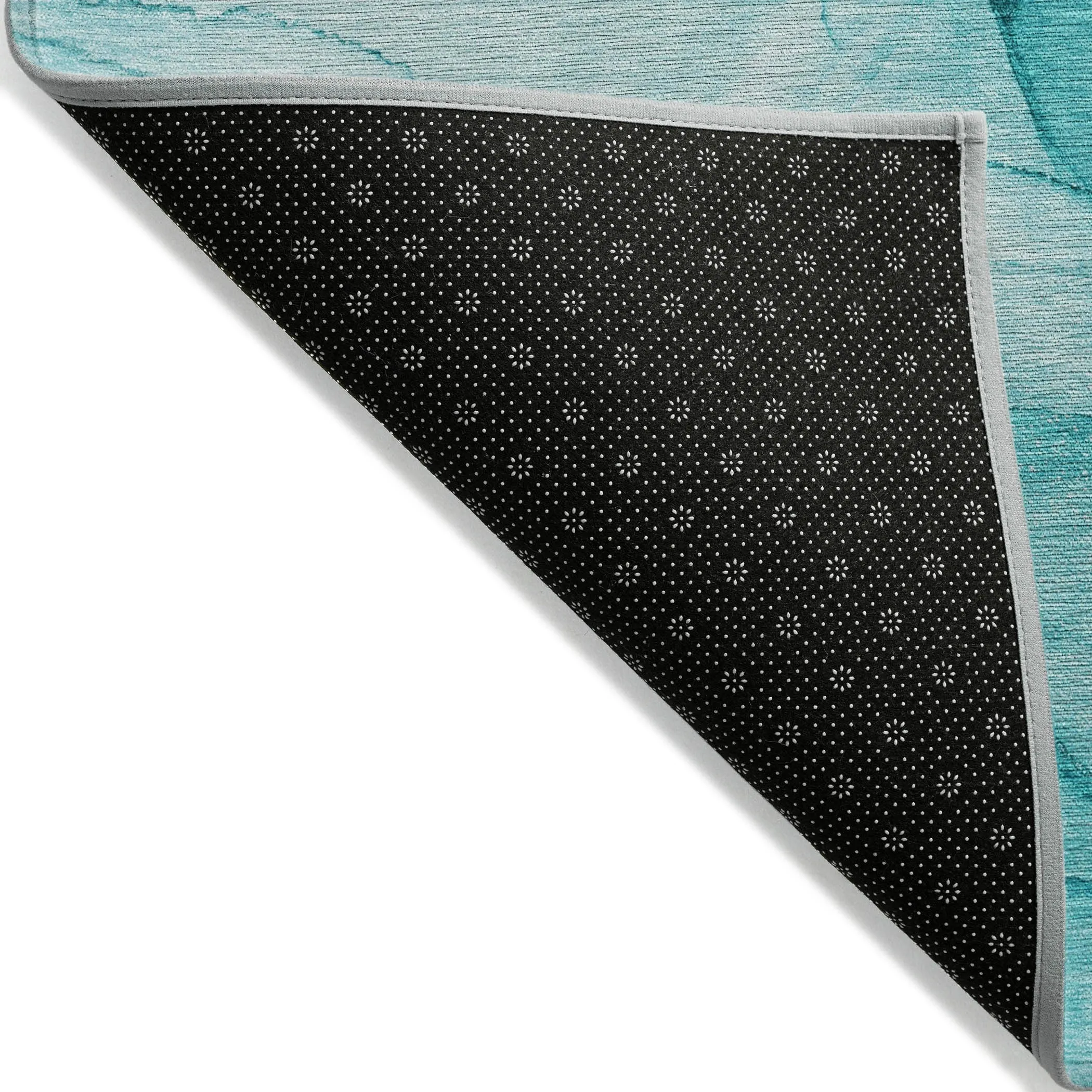 Machine Washable Indoor/ Outdoor Abstract Chantille Rug