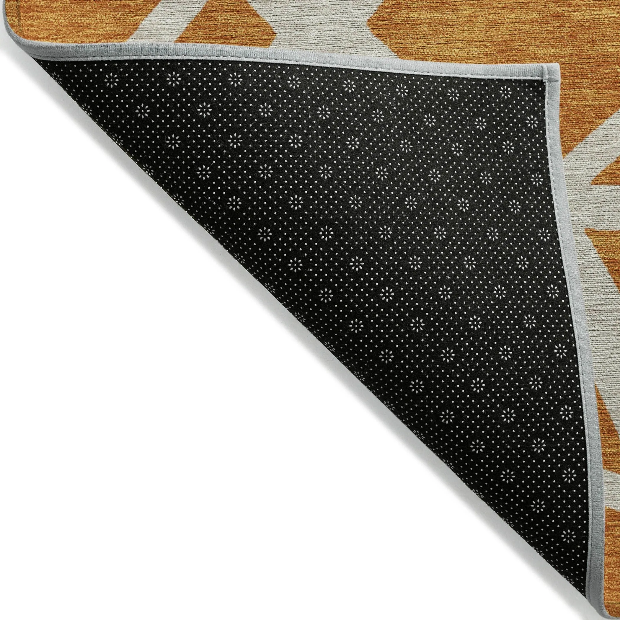 Machine Washable Indoor/ Outdoor Abstract Contemporary Chantille Rug