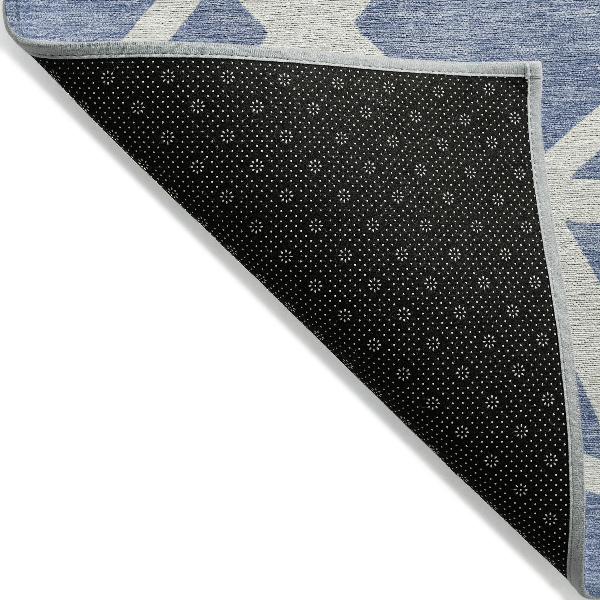 Machine Washable Indoor/ Outdoor Abstract Contemporary Chantille Rug