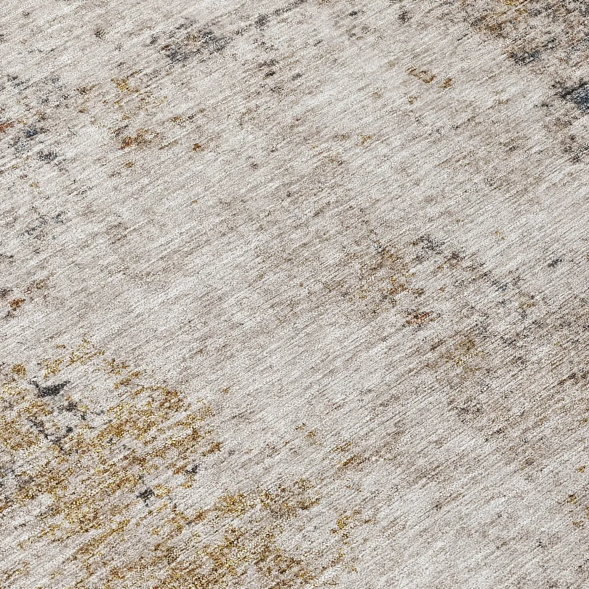 Machine Washable Indoor/ Outdoor Abstract Contemporary Chantille Rug