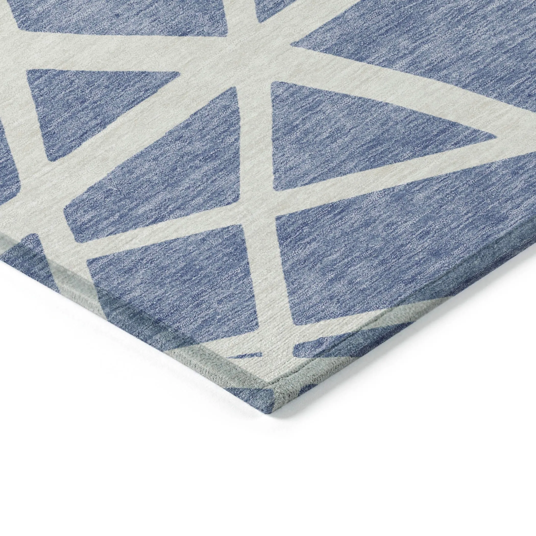 Machine Washable Indoor/ Outdoor Abstract Contemporary Chantille Rug