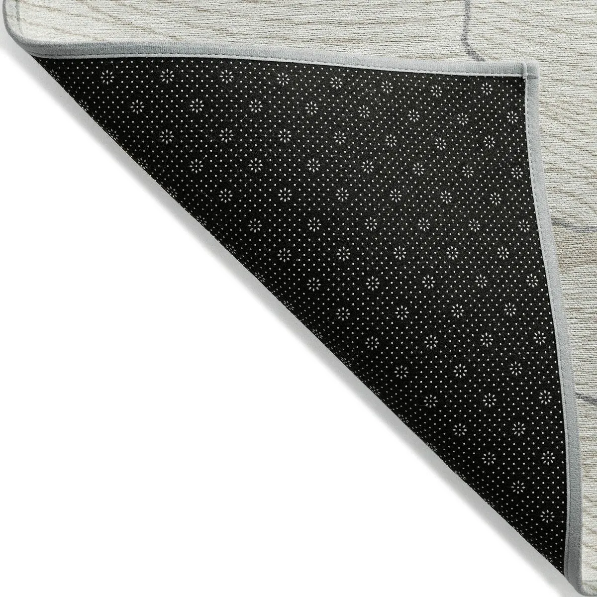 Machine Washable Indoor/ Outdoor Abstract Crackle Chantille Rug