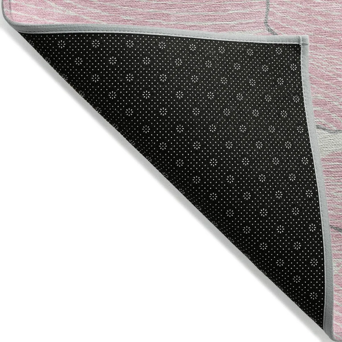 Machine Washable Indoor/ Outdoor Abstract Crackle Chantille Rug