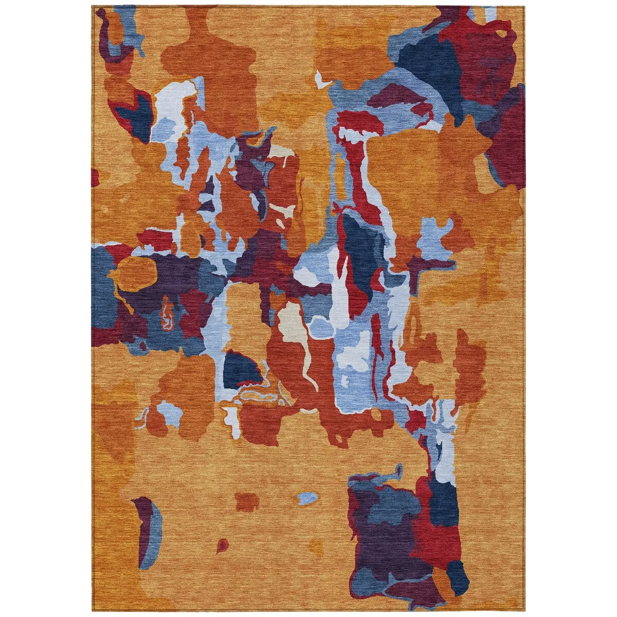 Machine Washable Indoor/ Outdoor Abstract Glam Chantille Rug