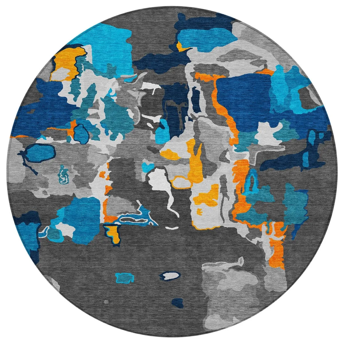 Machine Washable Indoor/ Outdoor Abstract Glam Chantille Rug