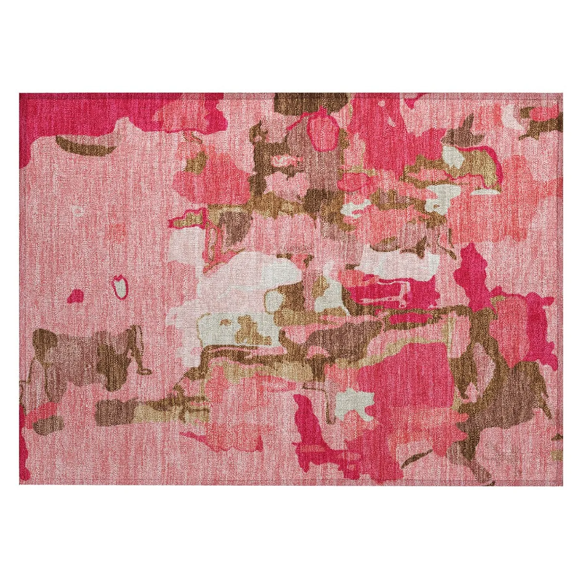 Machine Washable Indoor/ Outdoor Abstract Glam Chantille Rug