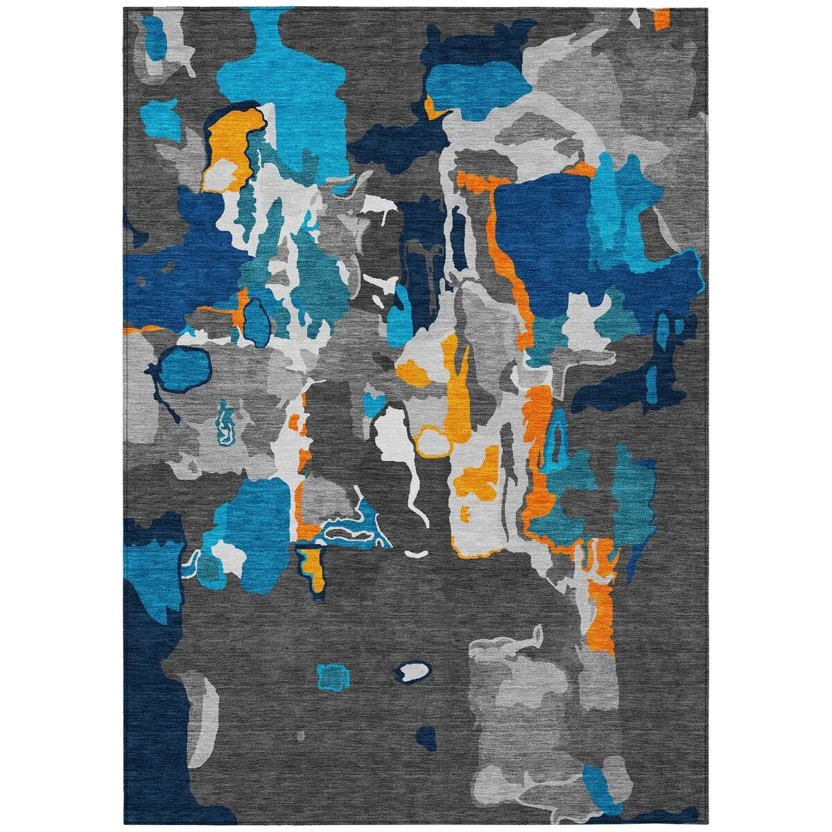 Machine Washable Indoor/ Outdoor Abstract Glam Chantille Rug