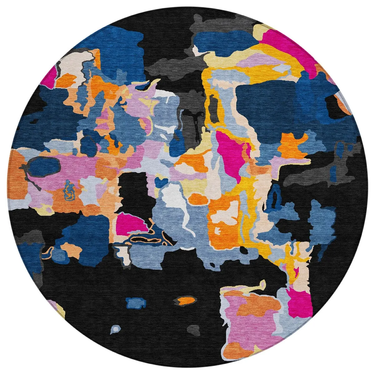 Machine Washable Indoor/ Outdoor Abstract Glam Chantille Rug