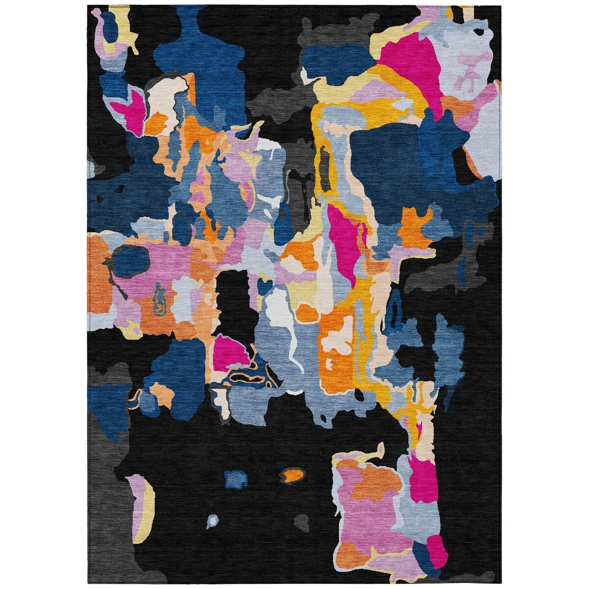 Machine Washable Indoor/ Outdoor Abstract Glam Chantille Rug