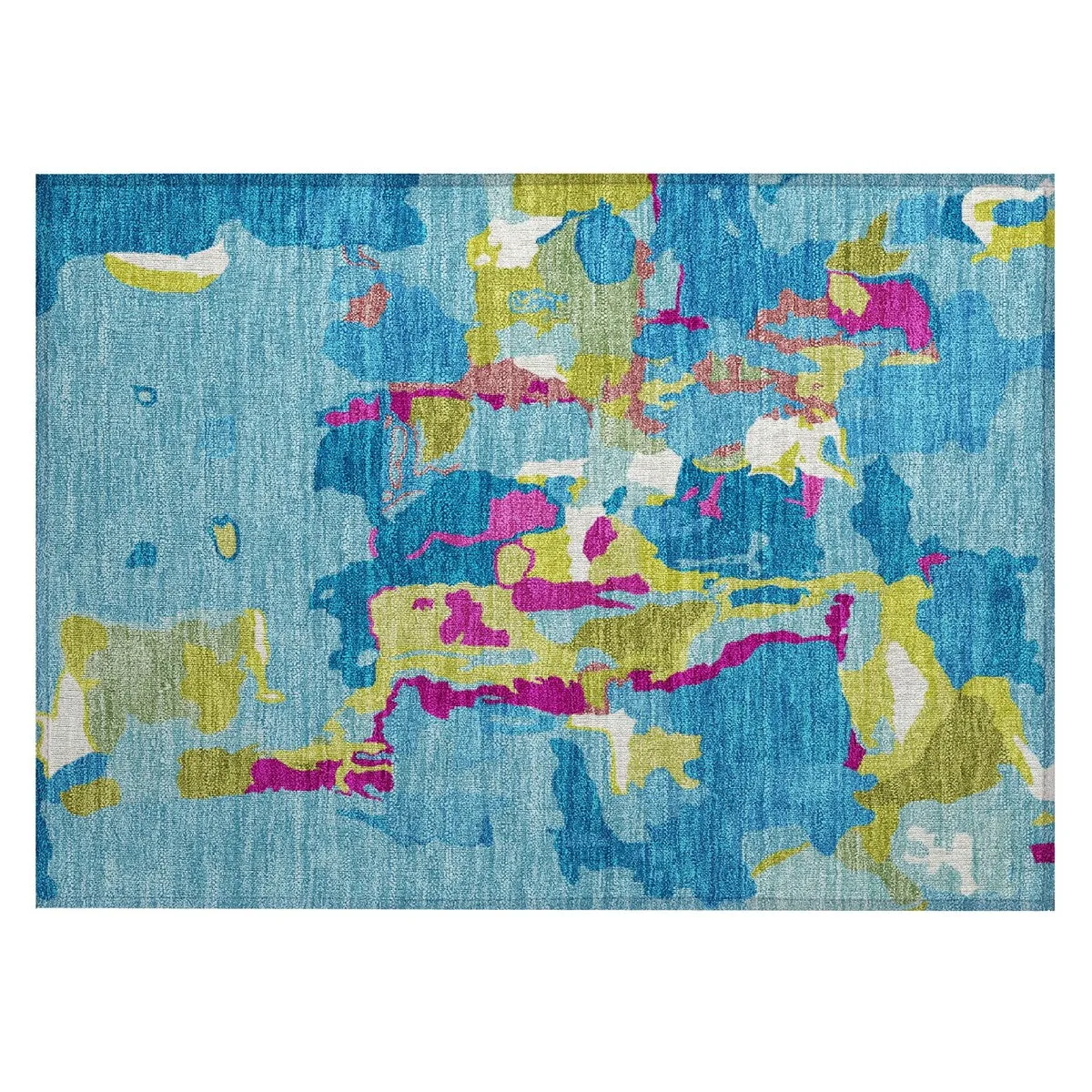 Machine Washable Indoor/ Outdoor Abstract Glam Chantille Rug