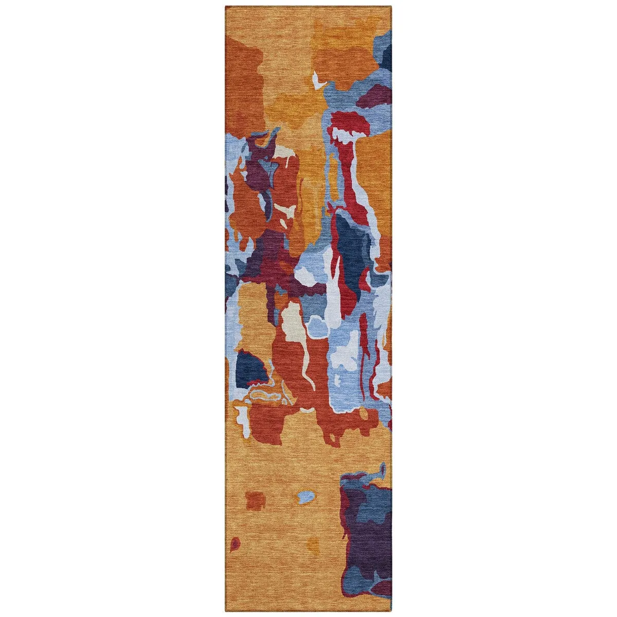 Machine Washable Indoor/ Outdoor Abstract Glam Chantille Rug