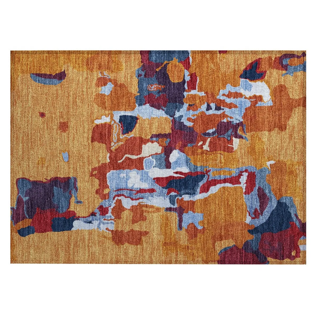 Machine Washable Indoor/ Outdoor Abstract Glam Chantille Rug