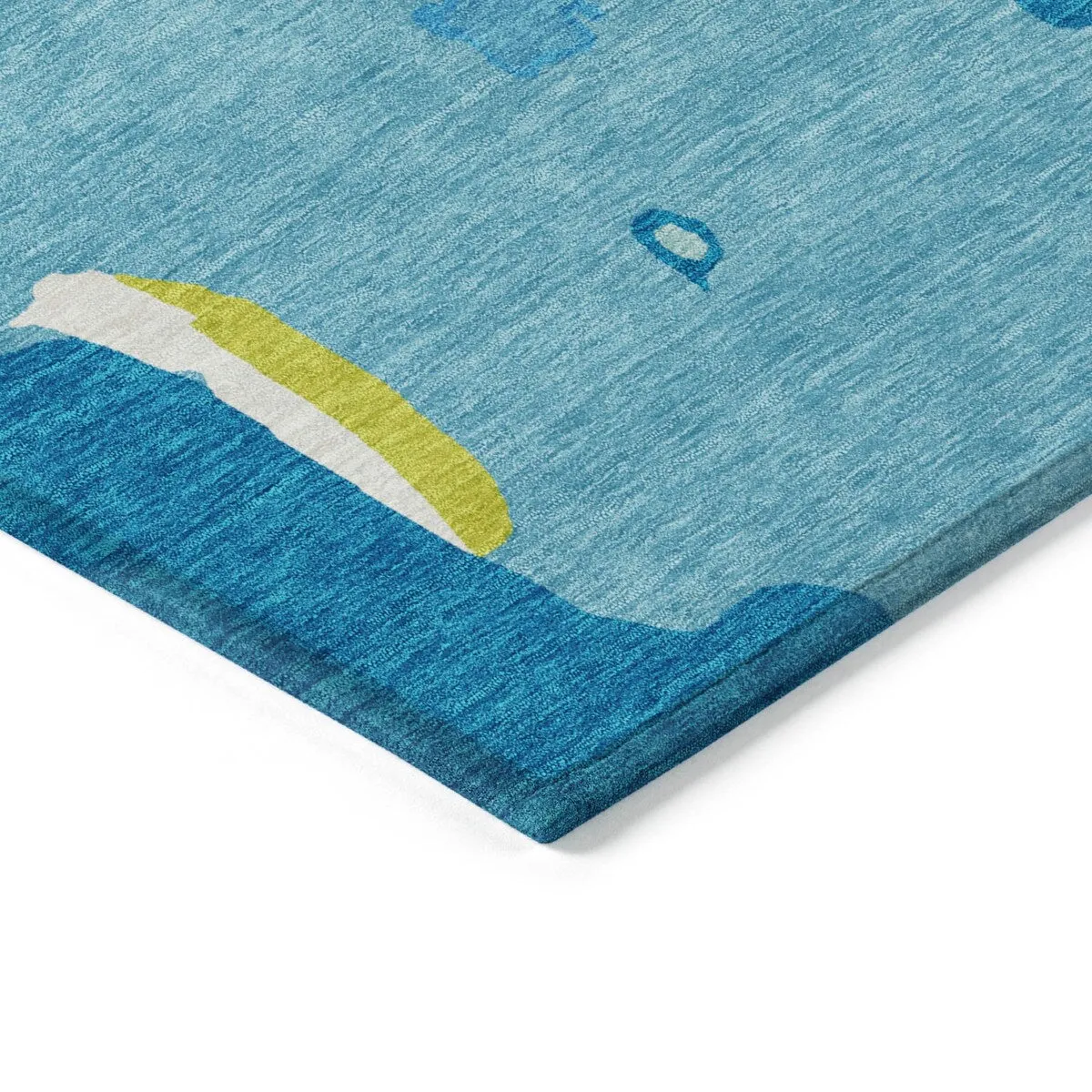 Machine Washable Indoor/ Outdoor Abstract Glam Chantille Rug