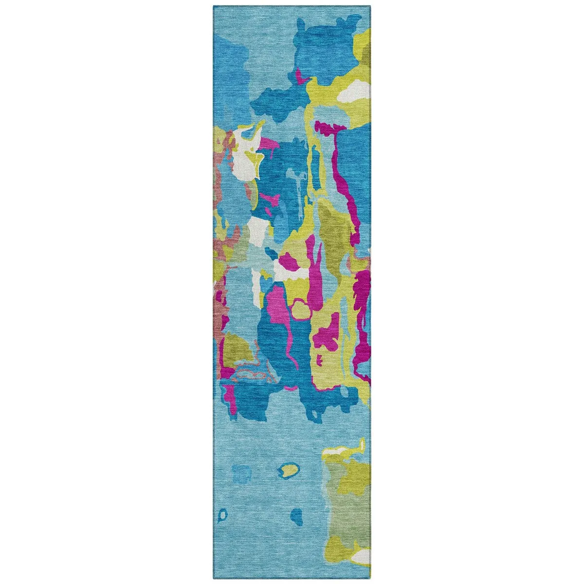 Machine Washable Indoor/ Outdoor Abstract Glam Chantille Rug