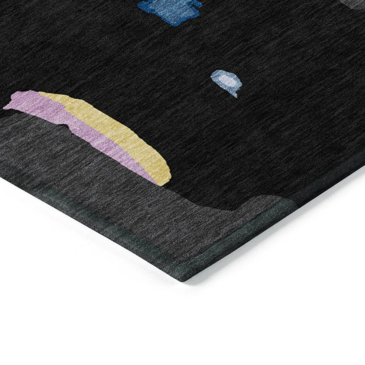 Machine Washable Indoor/ Outdoor Abstract Glam Chantille Rug