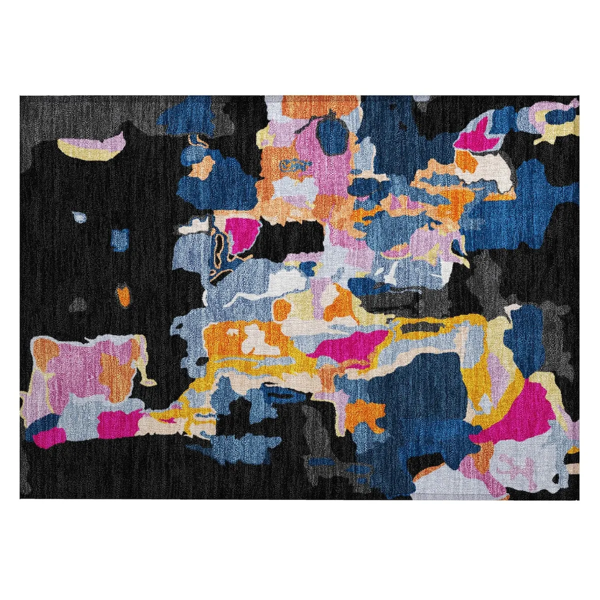 Machine Washable Indoor/ Outdoor Abstract Glam Chantille Rug