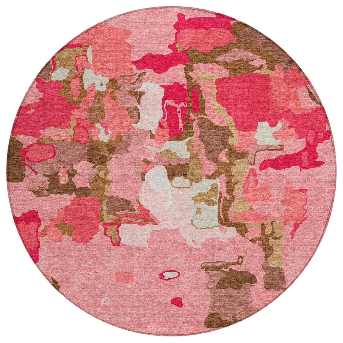 Machine Washable Indoor/ Outdoor Abstract Glam Chantille Rug