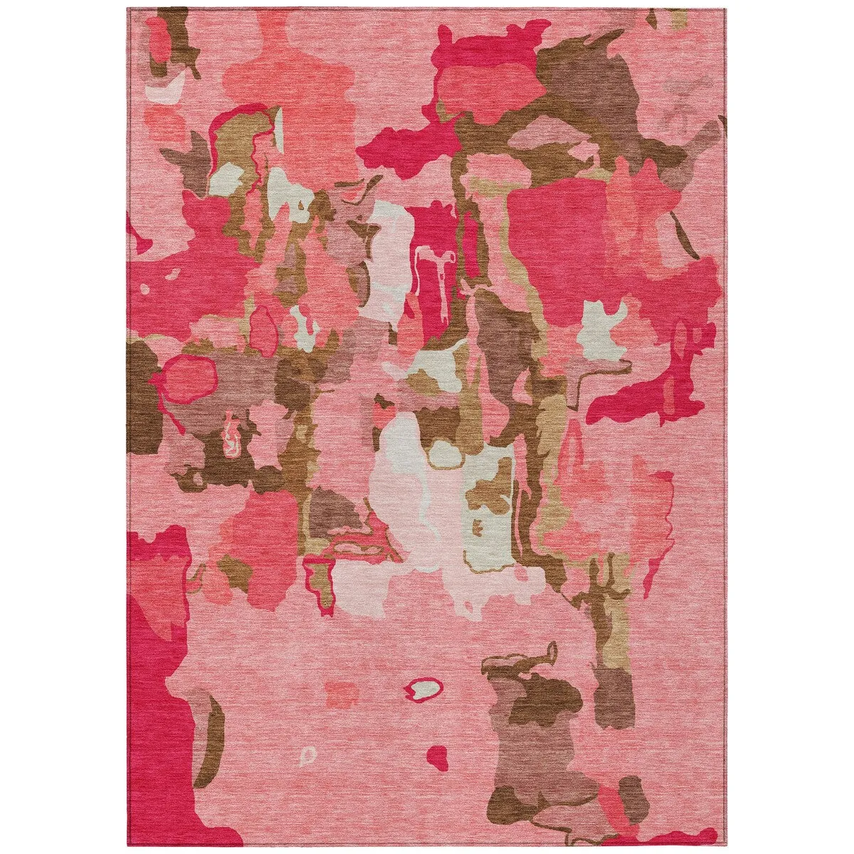 Machine Washable Indoor/ Outdoor Abstract Glam Chantille Rug