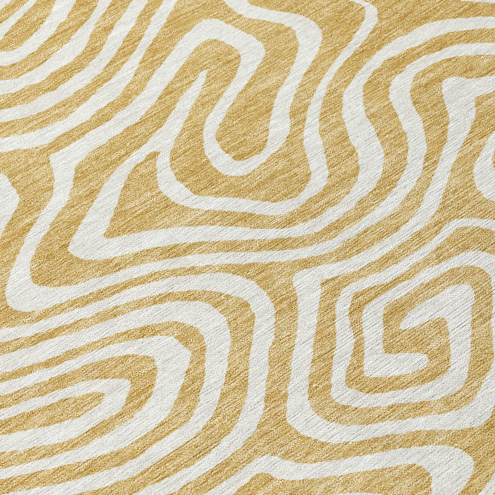 Machine Washable Indoor/ Outdoor Abstract Modern Chantille Rug
