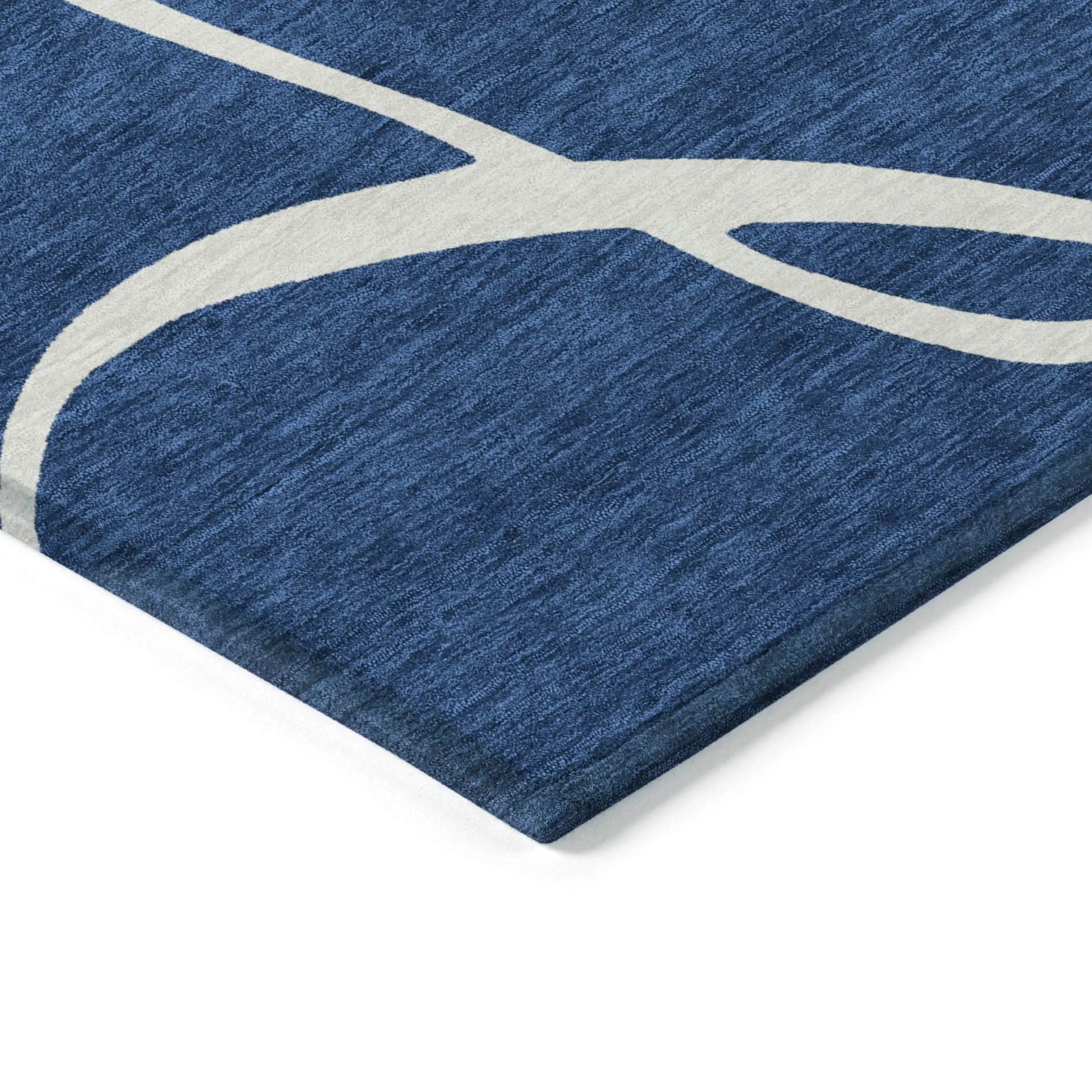 Machine Washable Indoor/ Outdoor Abstract Modern Chantille Rug