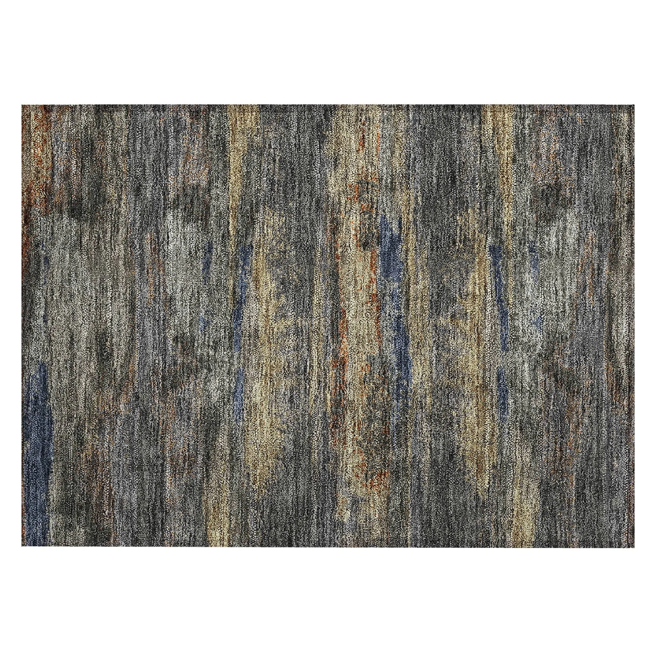 Machine Washable Indoor/ Outdoor Abstract Modern Chantille Rug