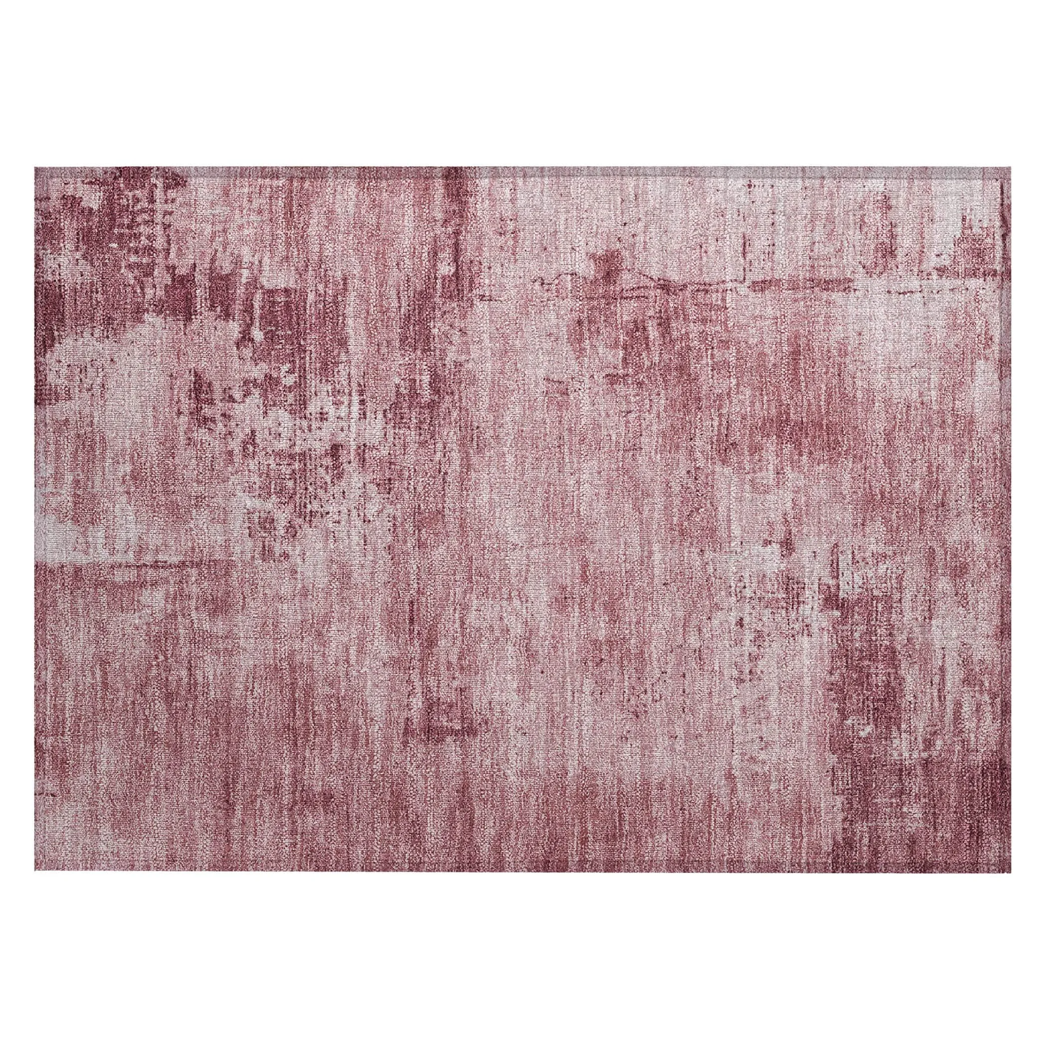 Machine Washable Indoor/ Outdoor Abstract Modern Chantille Rug
