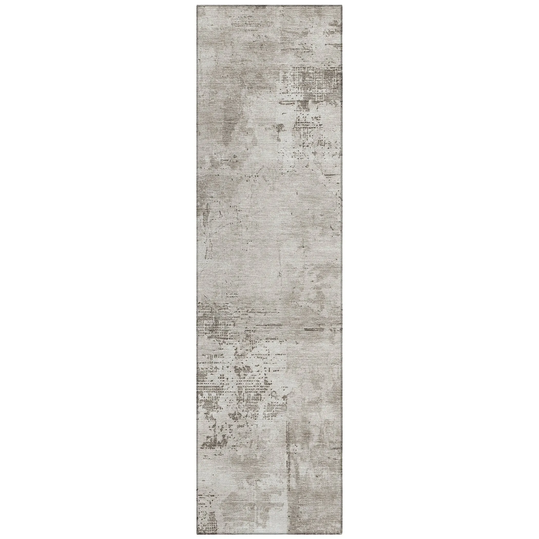 Machine Washable Indoor/ Outdoor Abstract Modern Chantille Rug
