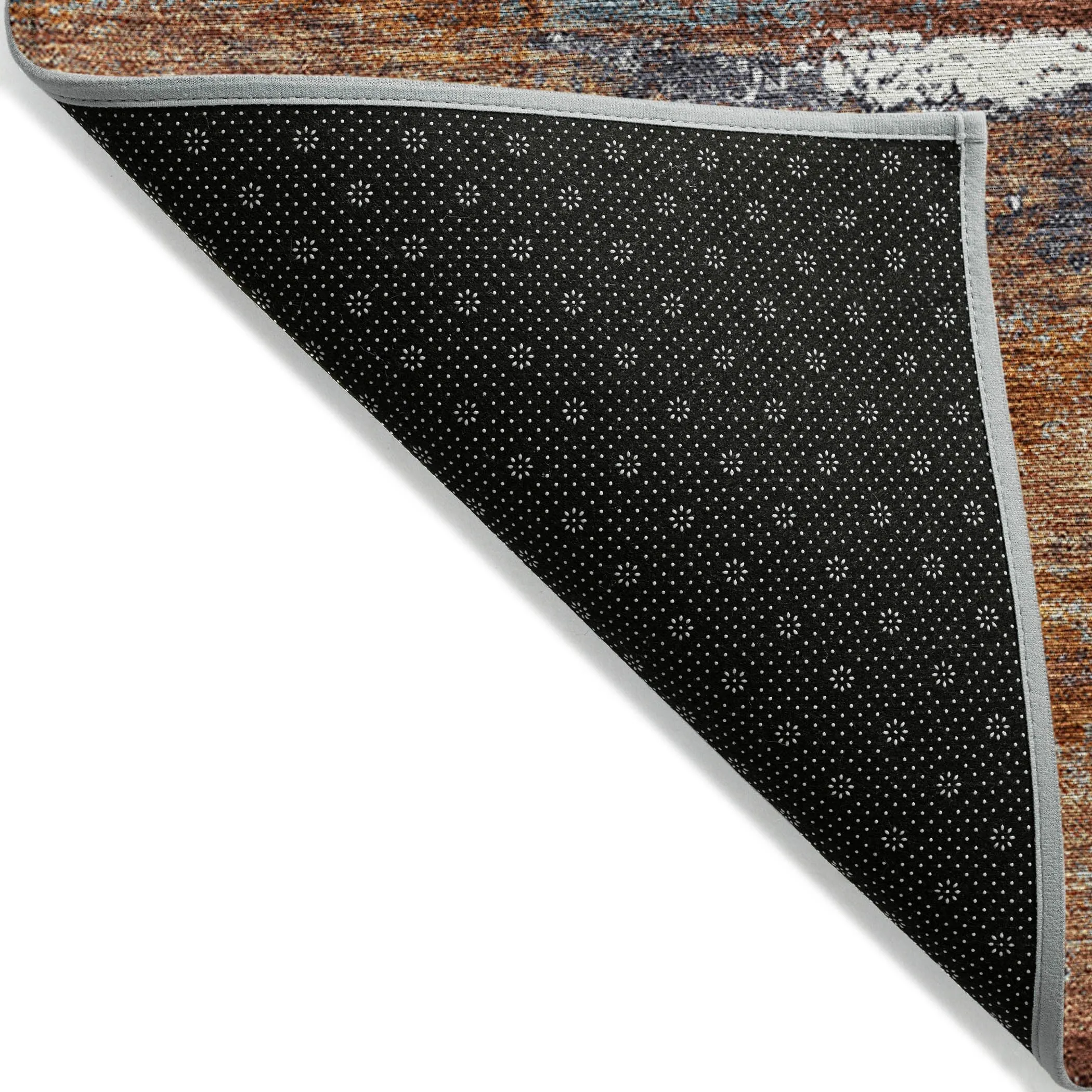 Machine Washable Indoor/ Outdoor Abstract Modern Chantille Rug