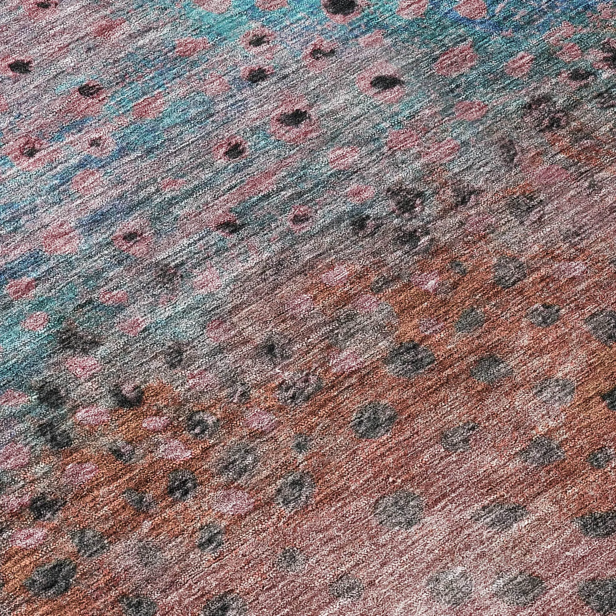 Machine Washable Indoor/ Outdoor Abstract Modern Chantille Rug
