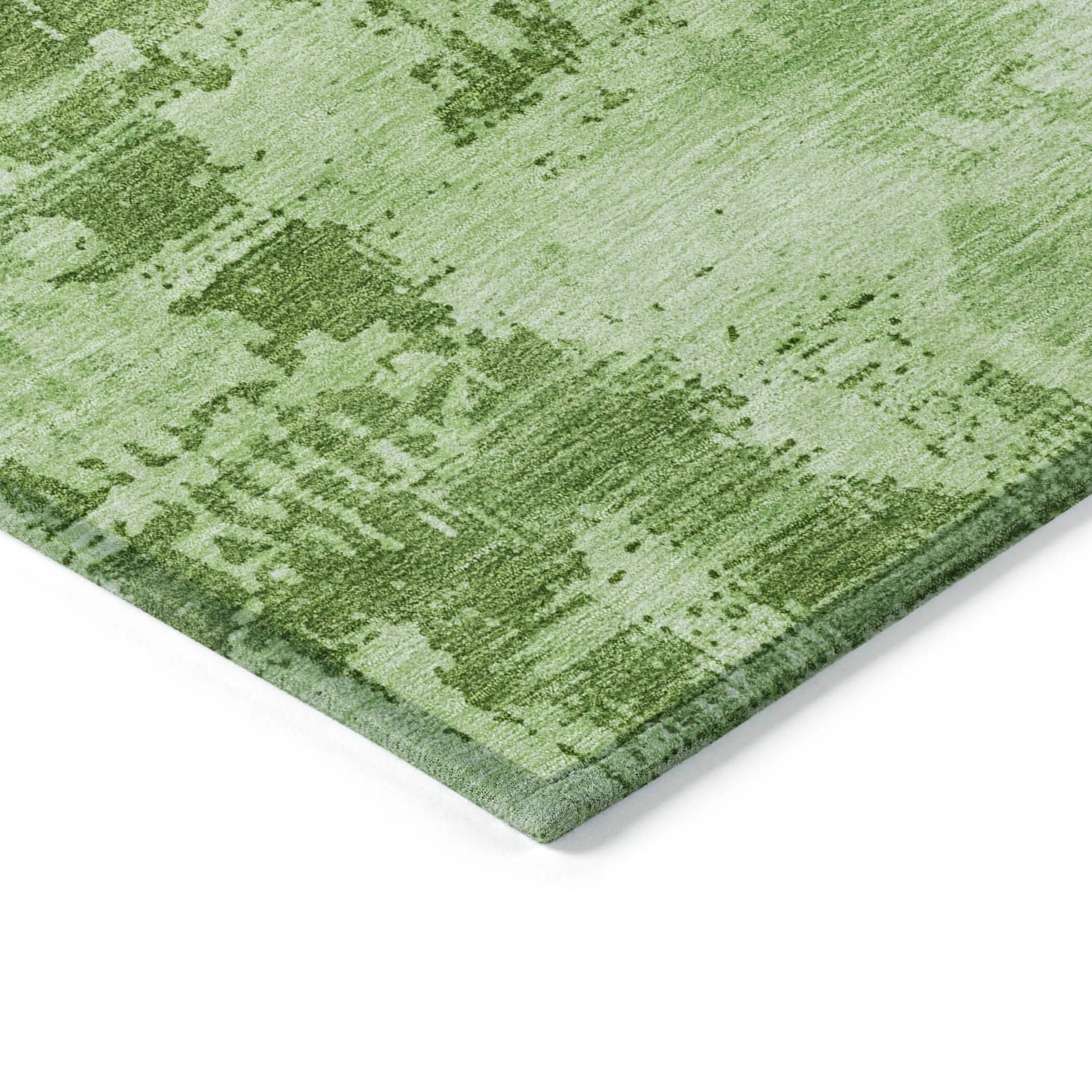 Machine Washable Indoor/ Outdoor Abstract Modern Chantille Rug