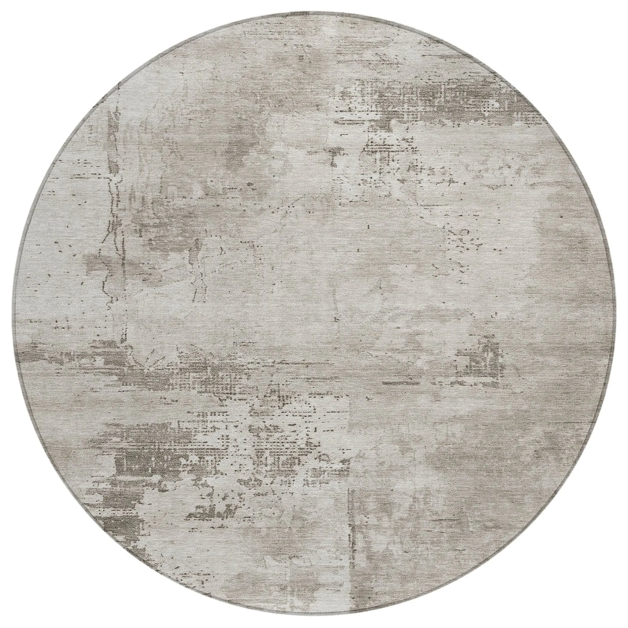 Machine Washable Indoor/ Outdoor Abstract Modern Chantille Rug