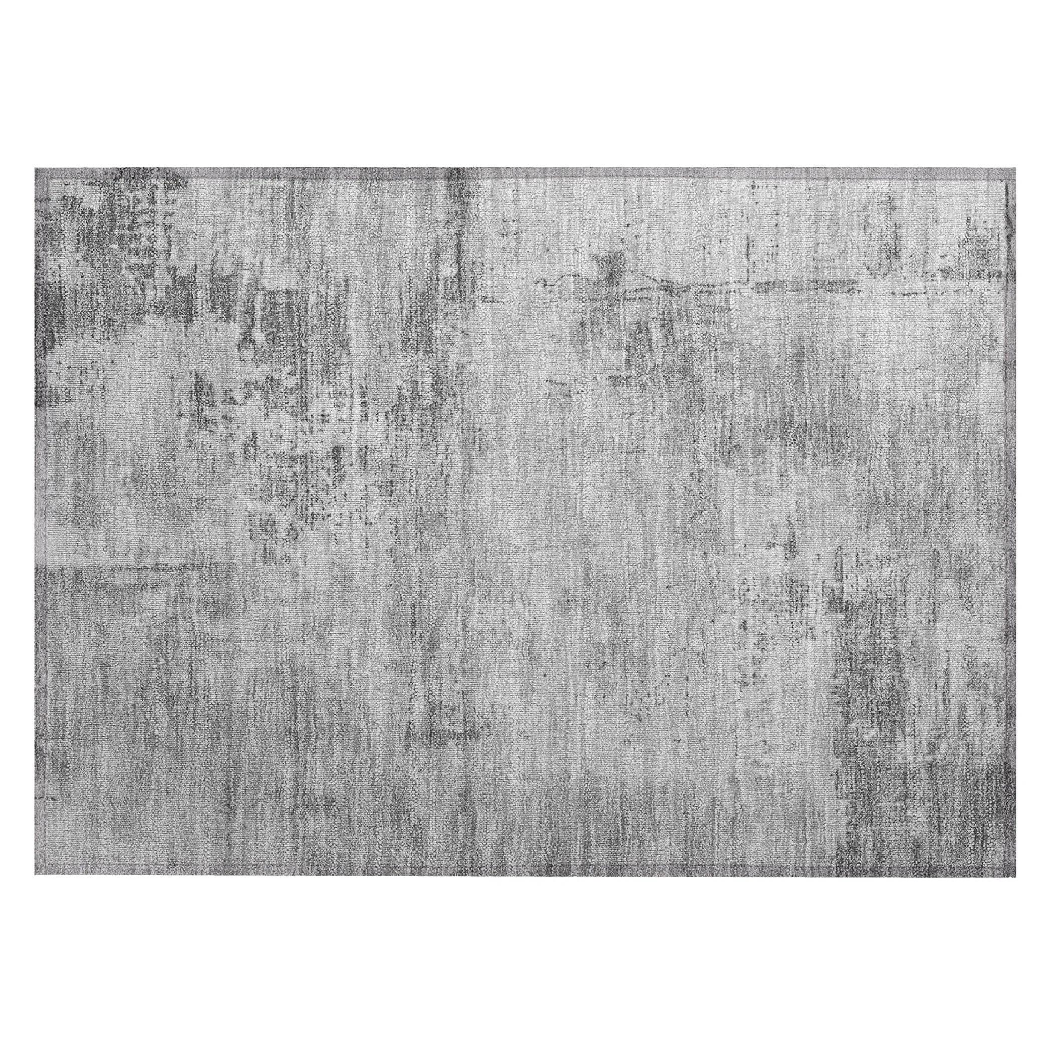 Machine Washable Indoor/ Outdoor Abstract Modern Chantille Rug