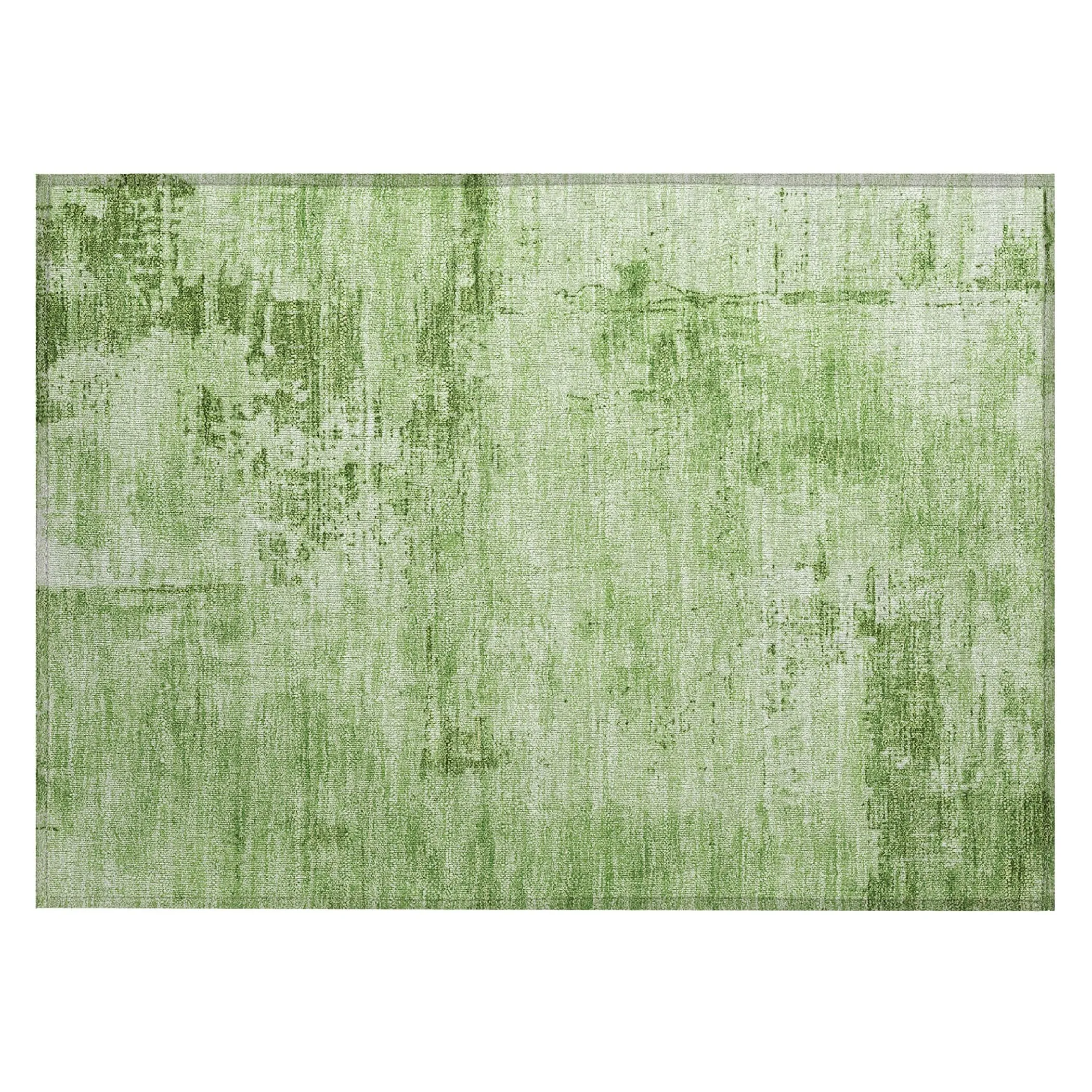 Machine Washable Indoor/ Outdoor Abstract Modern Chantille Rug