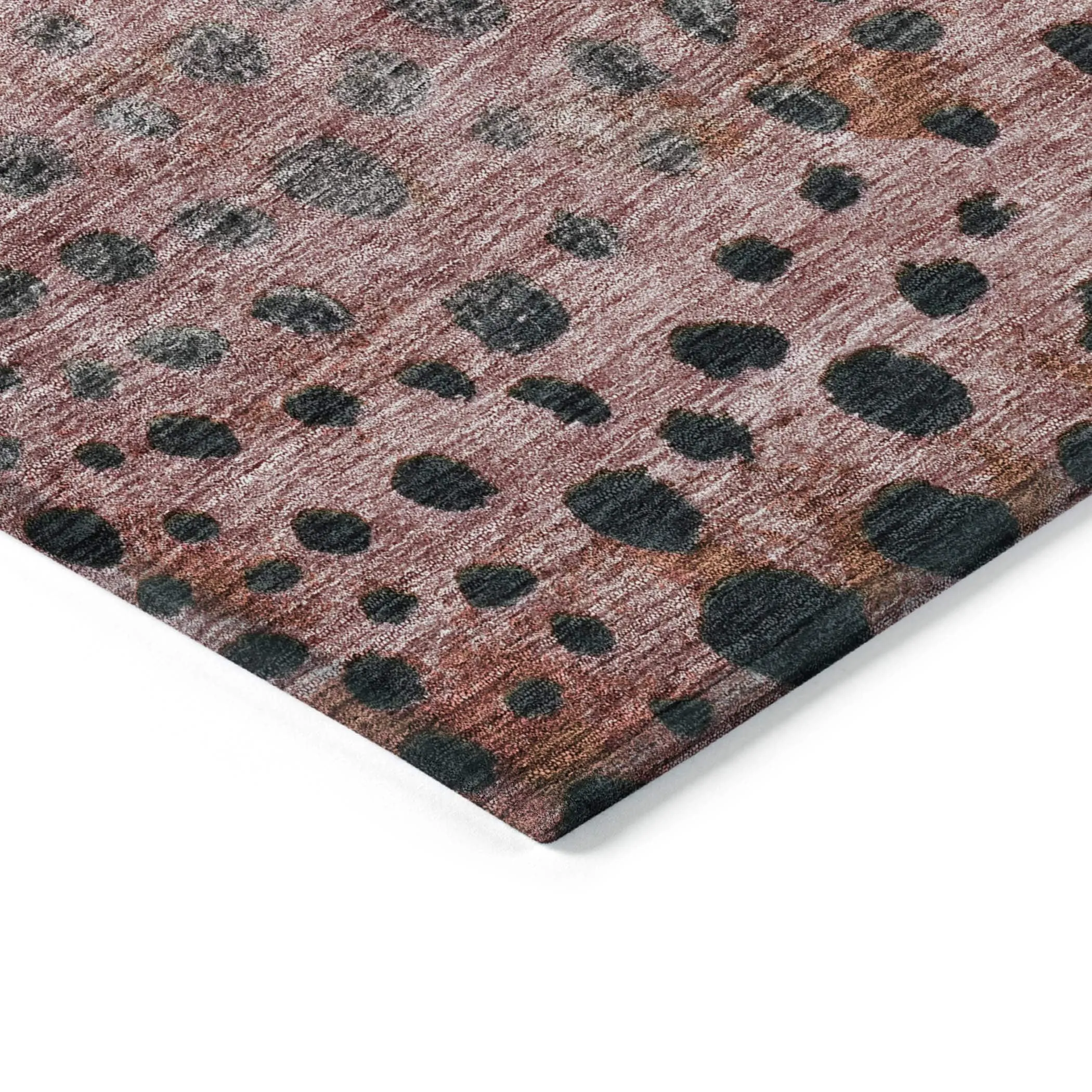 Machine Washable Indoor/ Outdoor Abstract Modern Chantille Rug