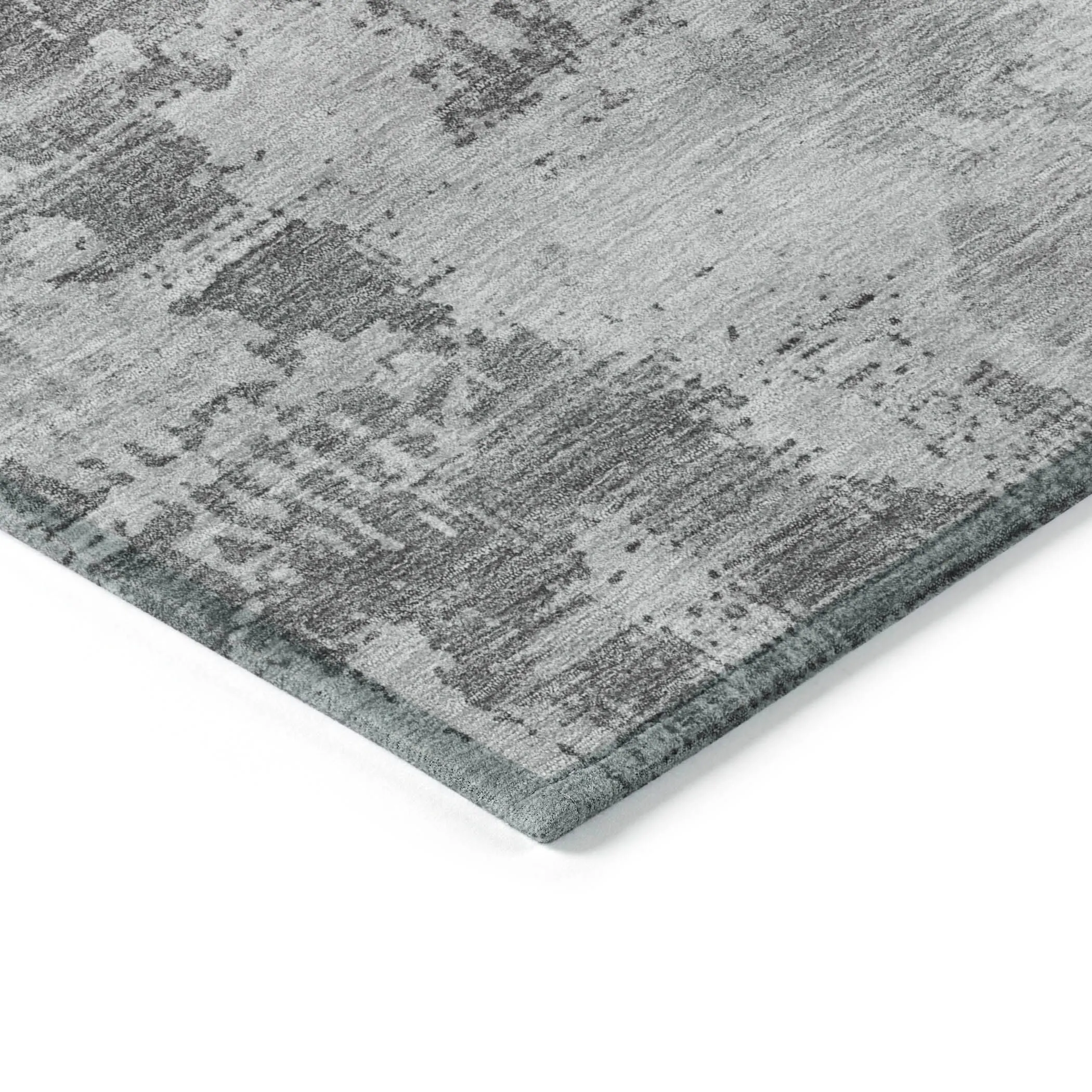 Machine Washable Indoor/ Outdoor Abstract Modern Chantille Rug