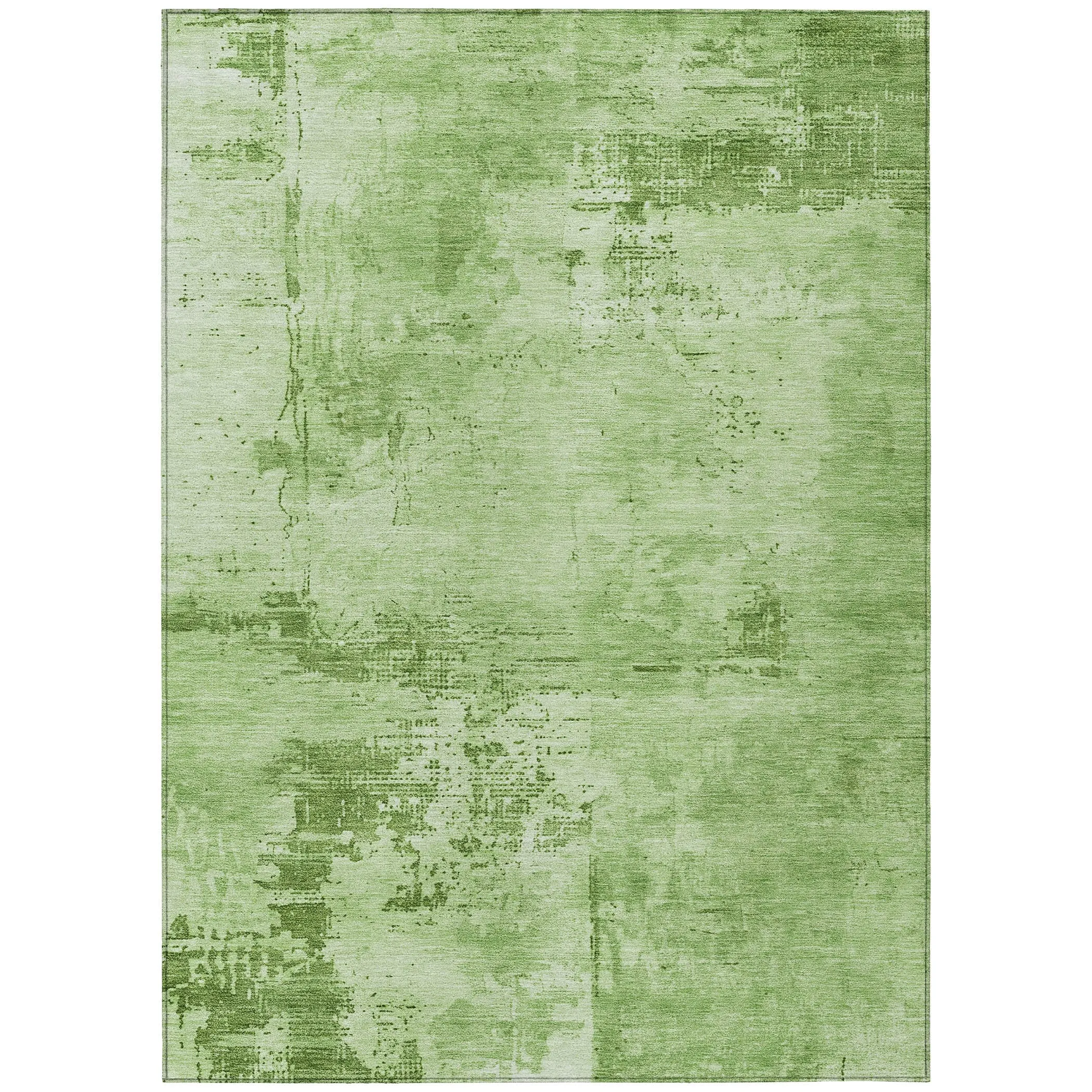 Machine Washable Indoor/ Outdoor Abstract Modern Chantille Rug