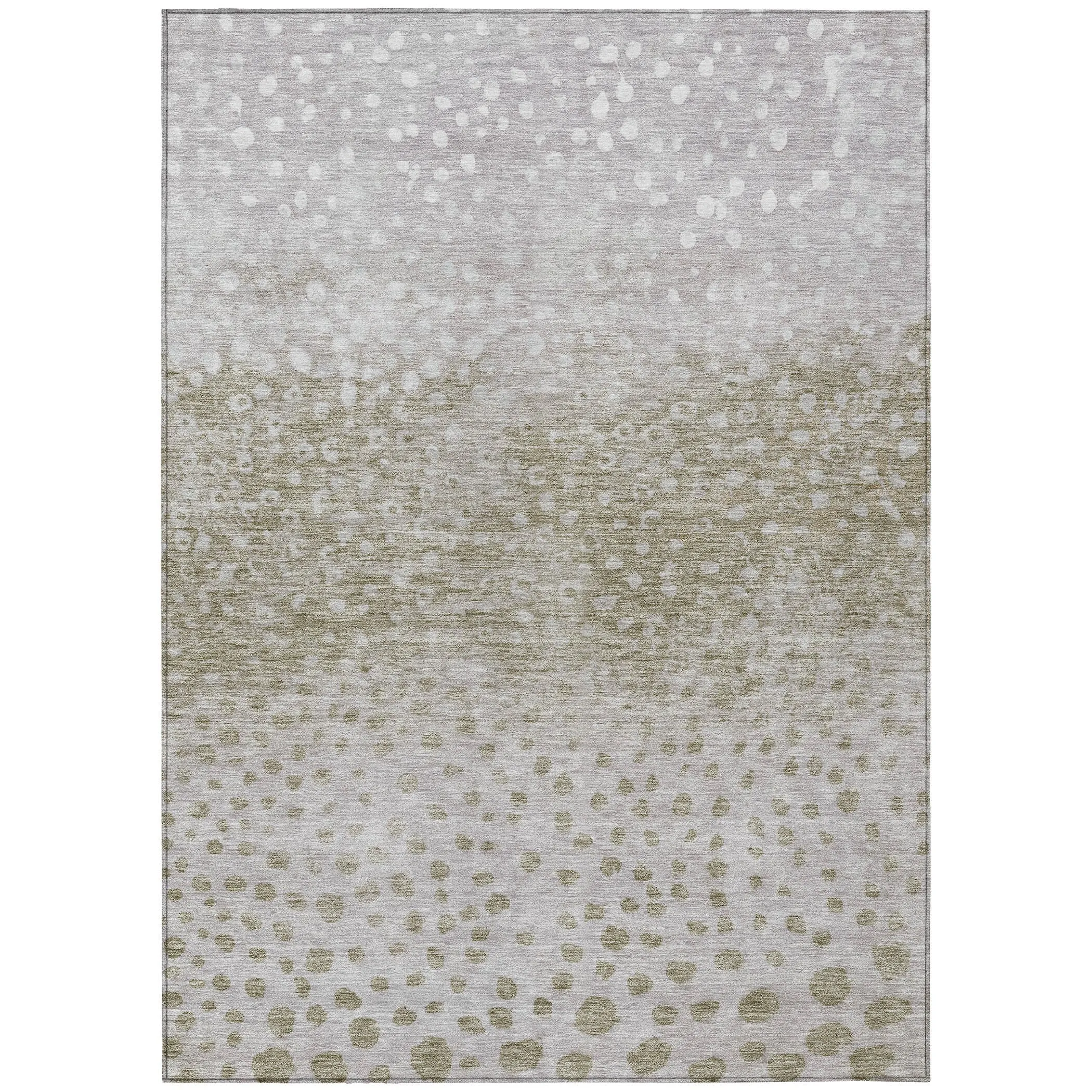Machine Washable Indoor/ Outdoor Abstract Modern Chantille Rug