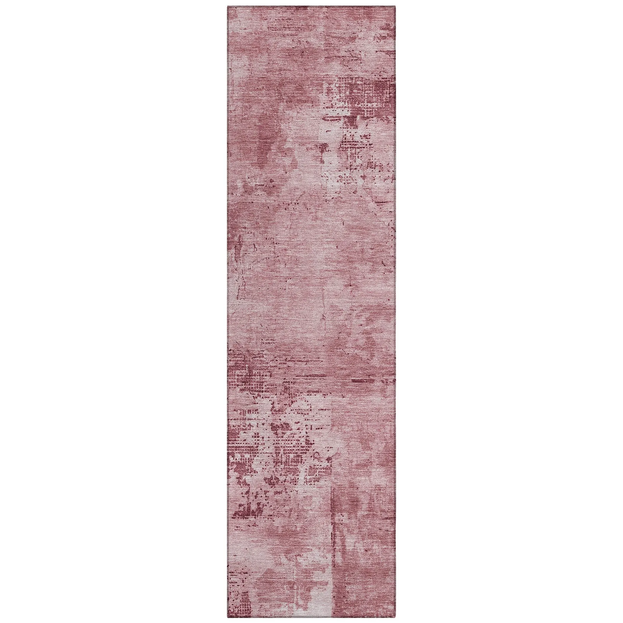 Machine Washable Indoor/ Outdoor Abstract Modern Chantille Rug