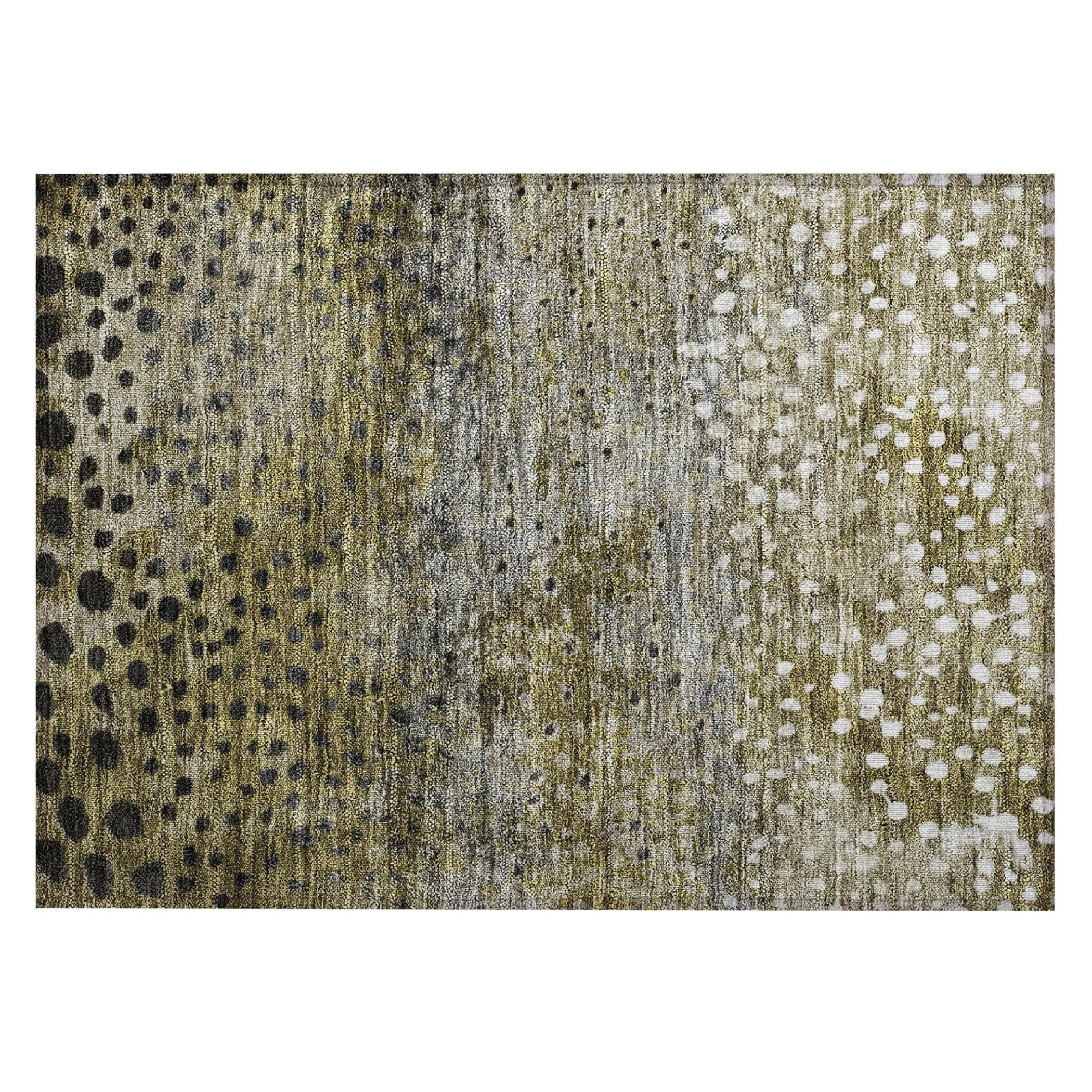 Machine Washable Indoor/ Outdoor Abstract Modern Chantille Rug